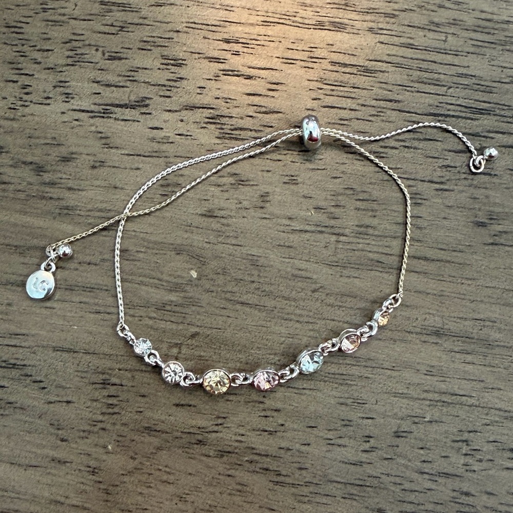 LC Lauren Conrad Multicolor Simulated Stone Adjustable Bracelet